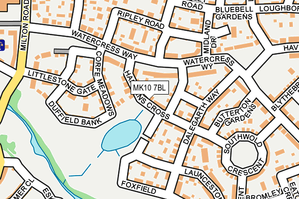 MK10 7BL map - OS OpenMap – Local (Ordnance Survey)
