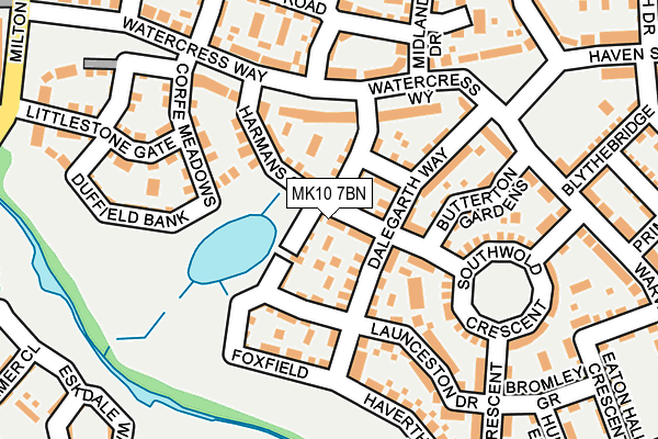 MK10 7BN map - OS OpenMap – Local (Ordnance Survey)