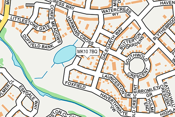 MK10 7BQ map - OS OpenMap – Local (Ordnance Survey)