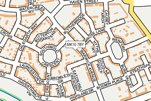 MK10 7BY map - OS OpenMap – Local (Ordnance Survey)