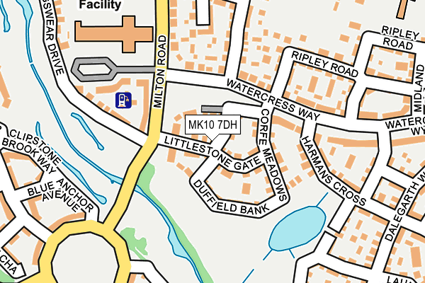 MK10 7DH map - OS OpenMap – Local (Ordnance Survey)