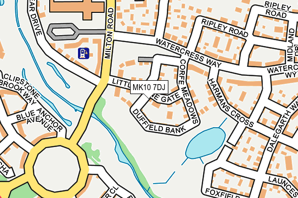 MK10 7DJ map - OS OpenMap – Local (Ordnance Survey)
