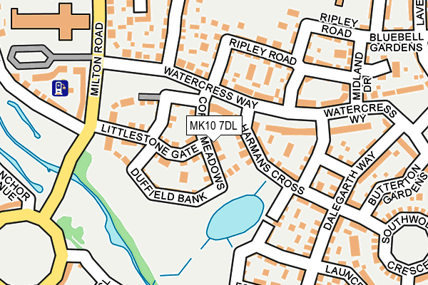 MK10 7DL map - OS OpenMap – Local (Ordnance Survey)