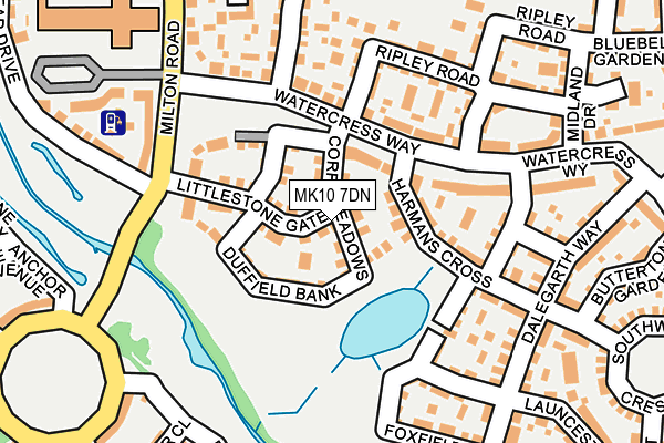 MK10 7DN map - OS OpenMap – Local (Ordnance Survey)