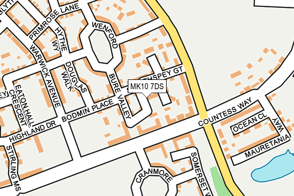 MK10 7DS map - OS OpenMap – Local (Ordnance Survey)