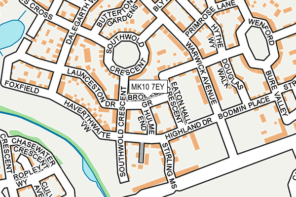 MK10 7EY map - OS OpenMap – Local (Ordnance Survey)