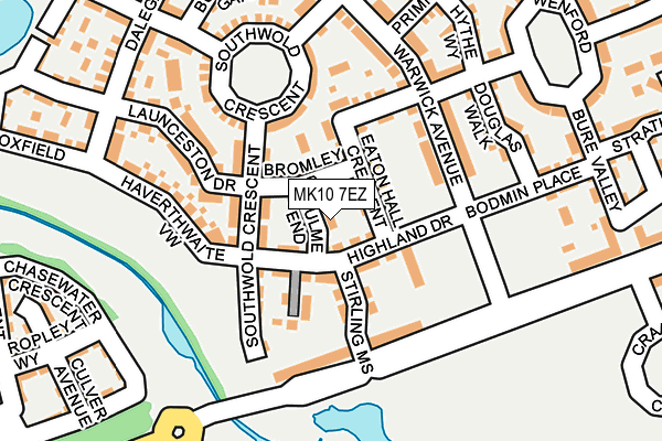 MK10 7EZ map - OS OpenMap – Local (Ordnance Survey)