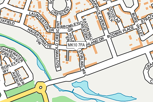 MK10 7FA map - OS OpenMap – Local (Ordnance Survey)