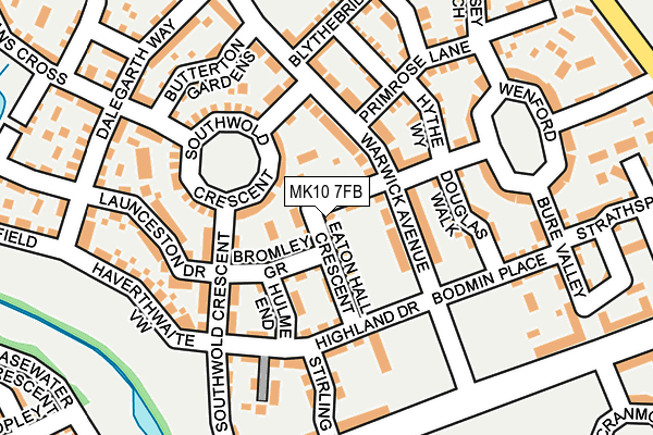 MK10 7FB map - OS OpenMap – Local (Ordnance Survey)