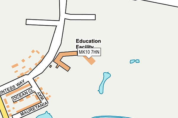 MK10 7HN map - OS OpenMap – Local (Ordnance Survey)