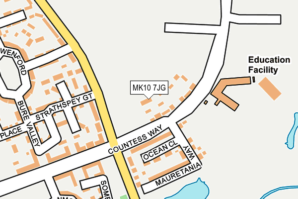 MK10 7JG map - OS OpenMap – Local (Ordnance Survey)