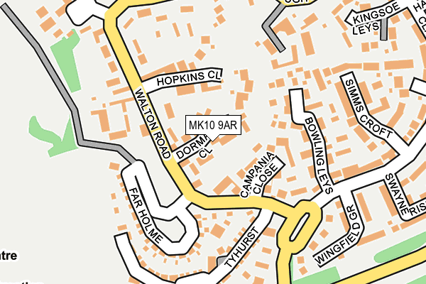 MK10 9AR map - OS OpenMap – Local (Ordnance Survey)
