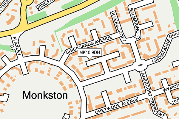 MK10 9DH map - OS OpenMap – Local (Ordnance Survey)