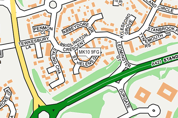 MK10 9FG map - OS OpenMap – Local (Ordnance Survey)