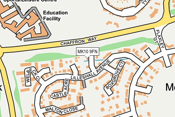 MK10 9FN map - OS OpenMap – Local (Ordnance Survey)