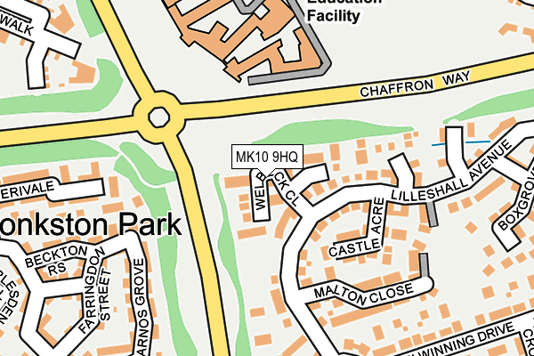 MK10 9HQ map - OS OpenMap – Local (Ordnance Survey)
