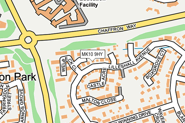 MK10 9HY map - OS OpenMap – Local (Ordnance Survey)