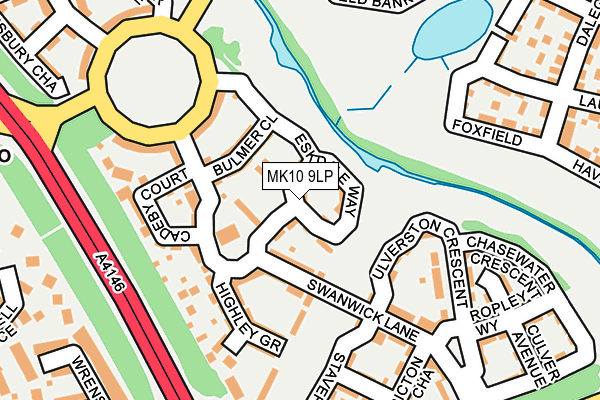 MK10 9LP map - OS OpenMap – Local (Ordnance Survey)