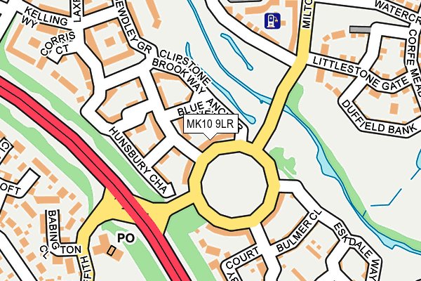 MK10 9LR map - OS OpenMap – Local (Ordnance Survey)