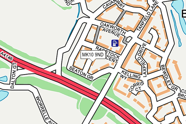 MK10 9ND map - OS OpenMap – Local (Ordnance Survey)