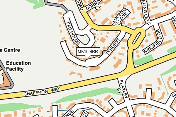 MK10 9RR map - OS OpenMap – Local (Ordnance Survey)