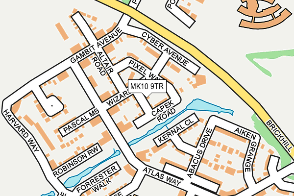 MK10 9TR map - OS OpenMap – Local (Ordnance Survey)