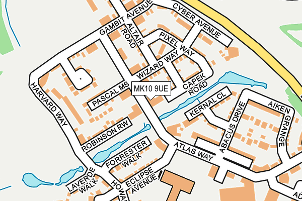 MK10 9UE map - OS OpenMap – Local (Ordnance Survey)