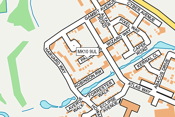 MK10 9UL map - OS OpenMap – Local (Ordnance Survey)