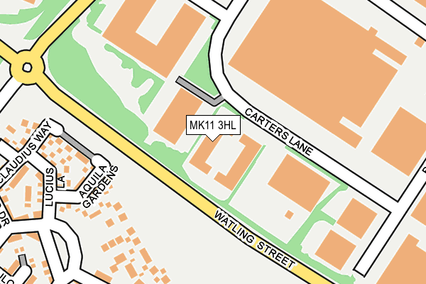 MK11 3HL map - OS OpenMap – Local (Ordnance Survey)