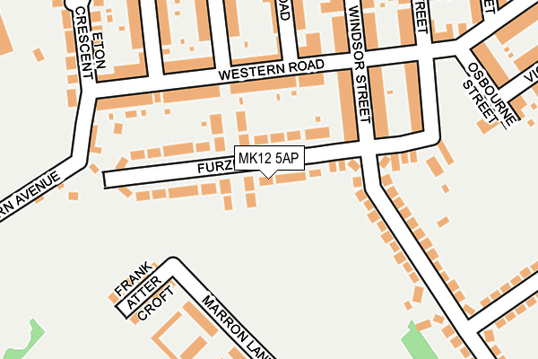 MK12 5AP map - OS OpenMap – Local (Ordnance Survey)