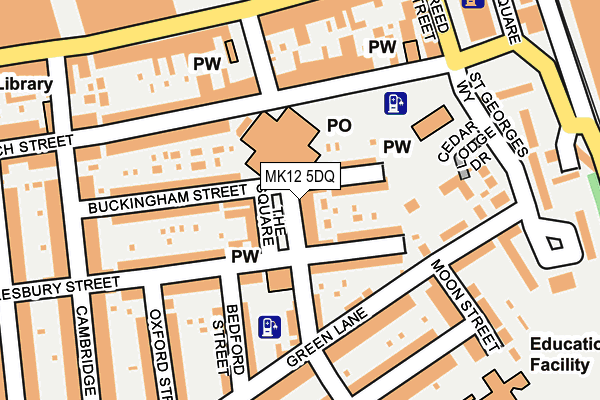 MK12 5DQ map - OS OpenMap – Local (Ordnance Survey)