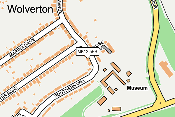 MK12 5EB map - OS OpenMap – Local (Ordnance Survey)