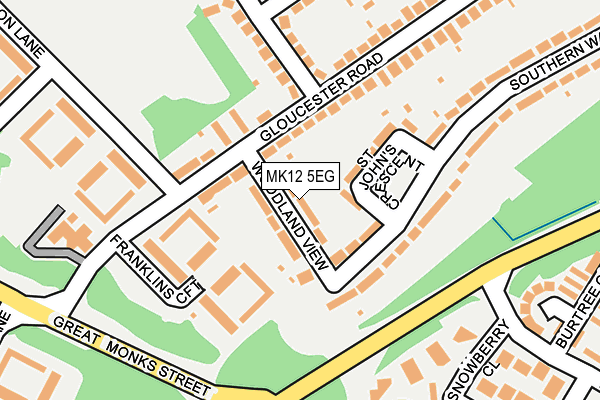 MK12 5EG map - OS OpenMap – Local (Ordnance Survey)