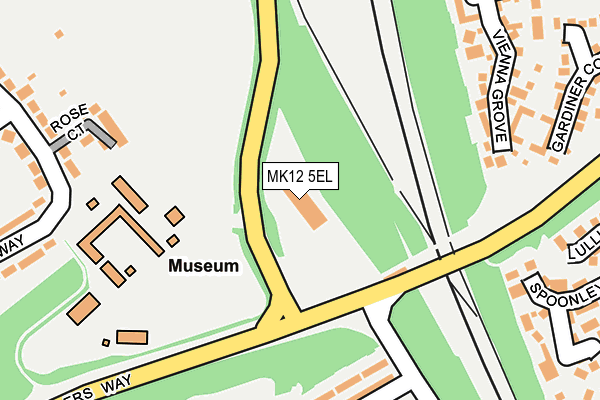 MK12 5EL map - OS OpenMap – Local (Ordnance Survey)