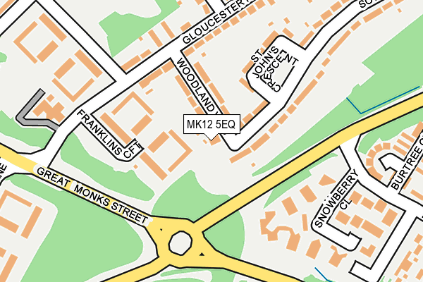 MK12 5EQ map - OS OpenMap – Local (Ordnance Survey)