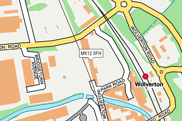 MK12 5FH map - OS OpenMap – Local (Ordnance Survey)
