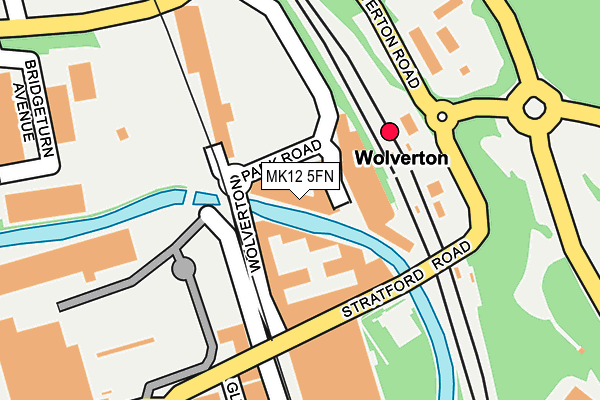 MK12 5FN map - OS OpenMap – Local (Ordnance Survey)