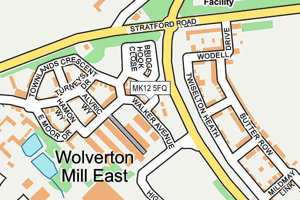 MK12 5FQ map - OS OpenMap – Local (Ordnance Survey)