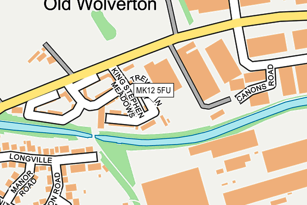 MK12 5FU map - OS OpenMap – Local (Ordnance Survey)