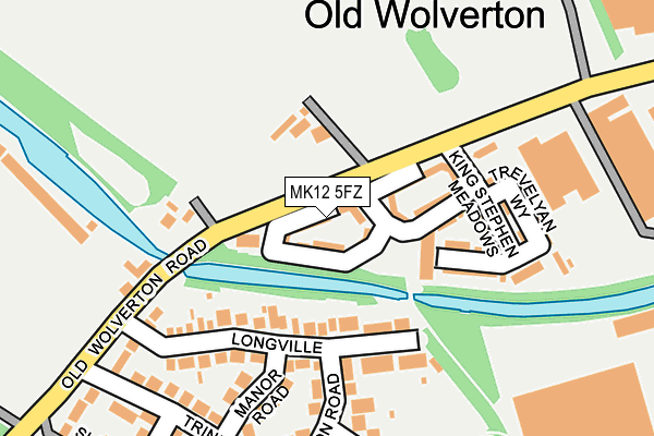 MK12 5FZ map - OS OpenMap – Local (Ordnance Survey)