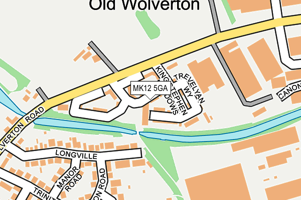 MK12 5GA map - OS OpenMap – Local (Ordnance Survey)