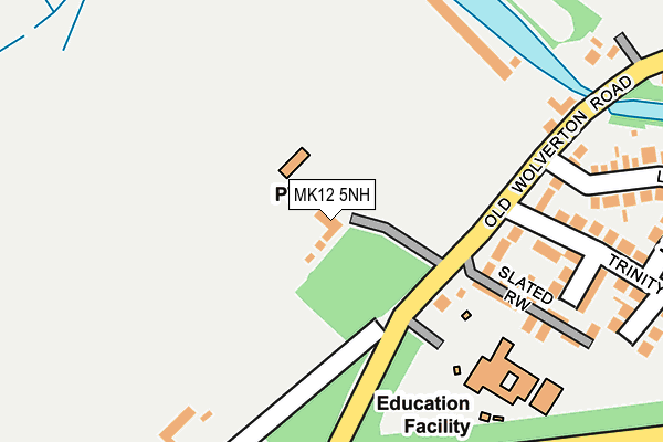 MK12 5NH map - OS OpenMap – Local (Ordnance Survey)