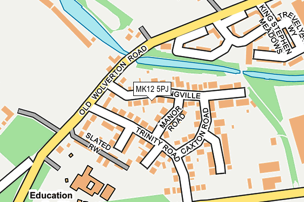 MK12 5PJ map - OS OpenMap – Local (Ordnance Survey)