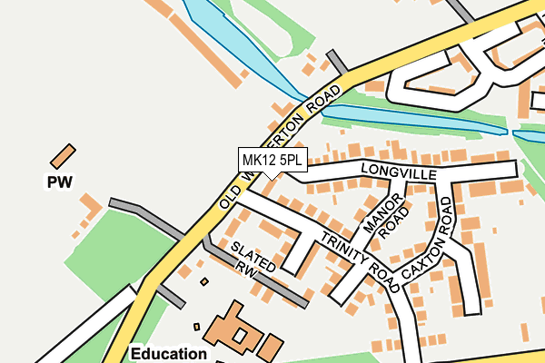 MK12 5PL map - OS OpenMap – Local (Ordnance Survey)