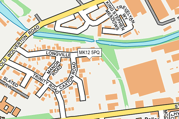 MK12 5PQ map - OS OpenMap – Local (Ordnance Survey)