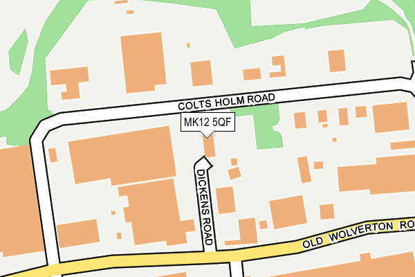 MK12 5QF map - OS OpenMap – Local (Ordnance Survey)