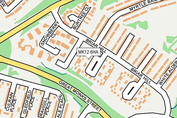 MK12 6HA map - OS OpenMap – Local (Ordnance Survey)