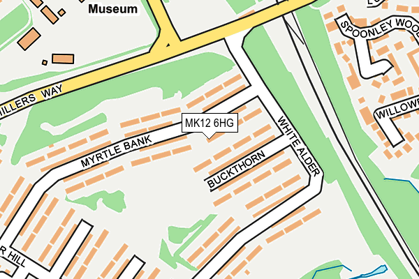 MK12 6HG map - OS OpenMap – Local (Ordnance Survey)