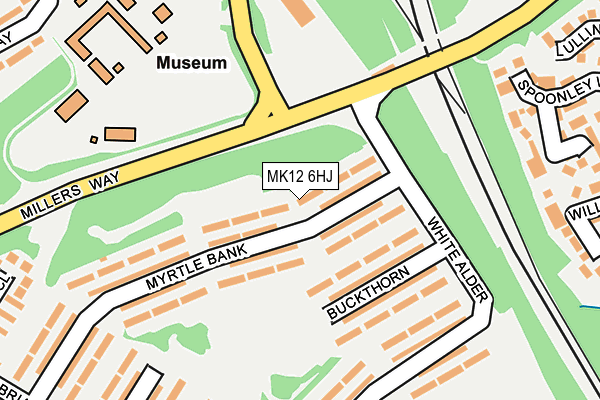 MK12 6HJ map - OS OpenMap – Local (Ordnance Survey)