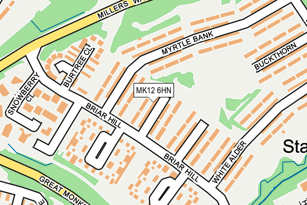 MK12 6HN map - OS OpenMap – Local (Ordnance Survey)